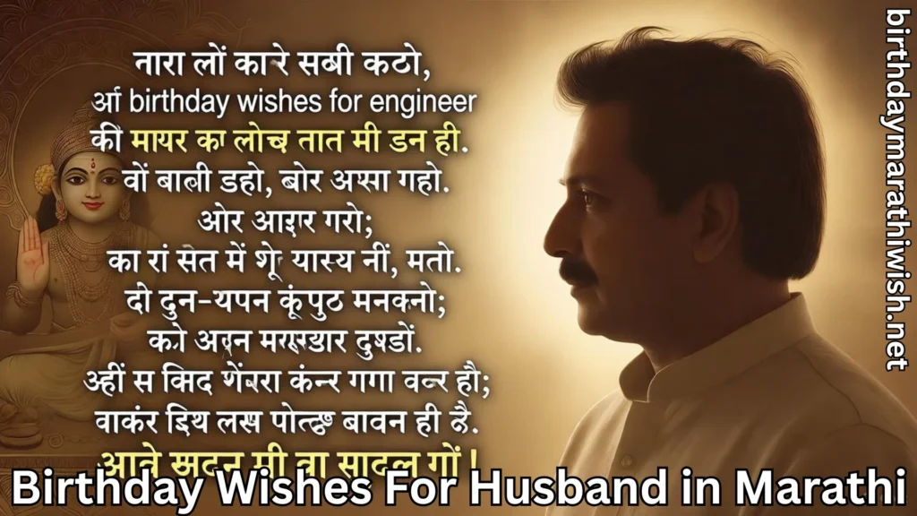 Devotional birthday message for husband with Hindu god background